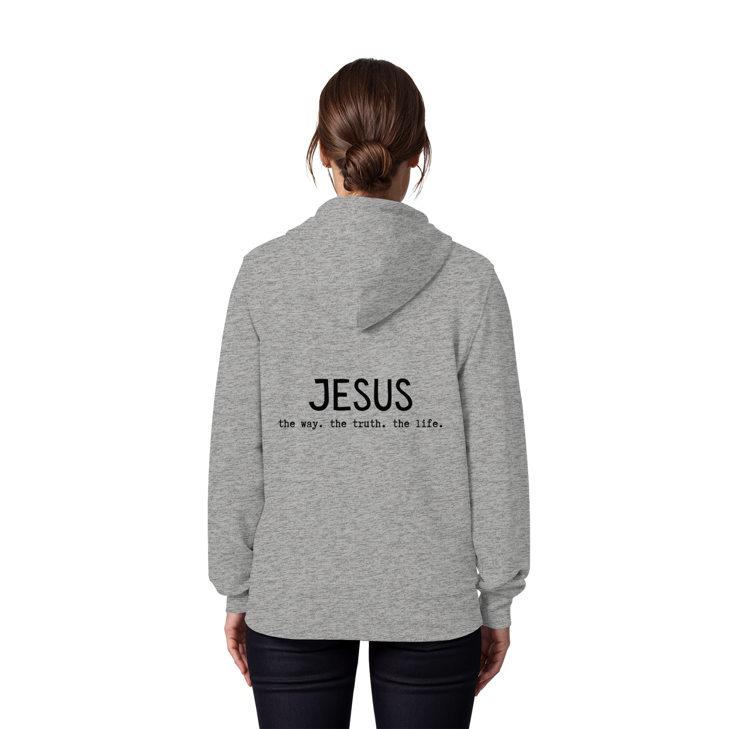 Jesus the way the truth the life - Organic Zipper