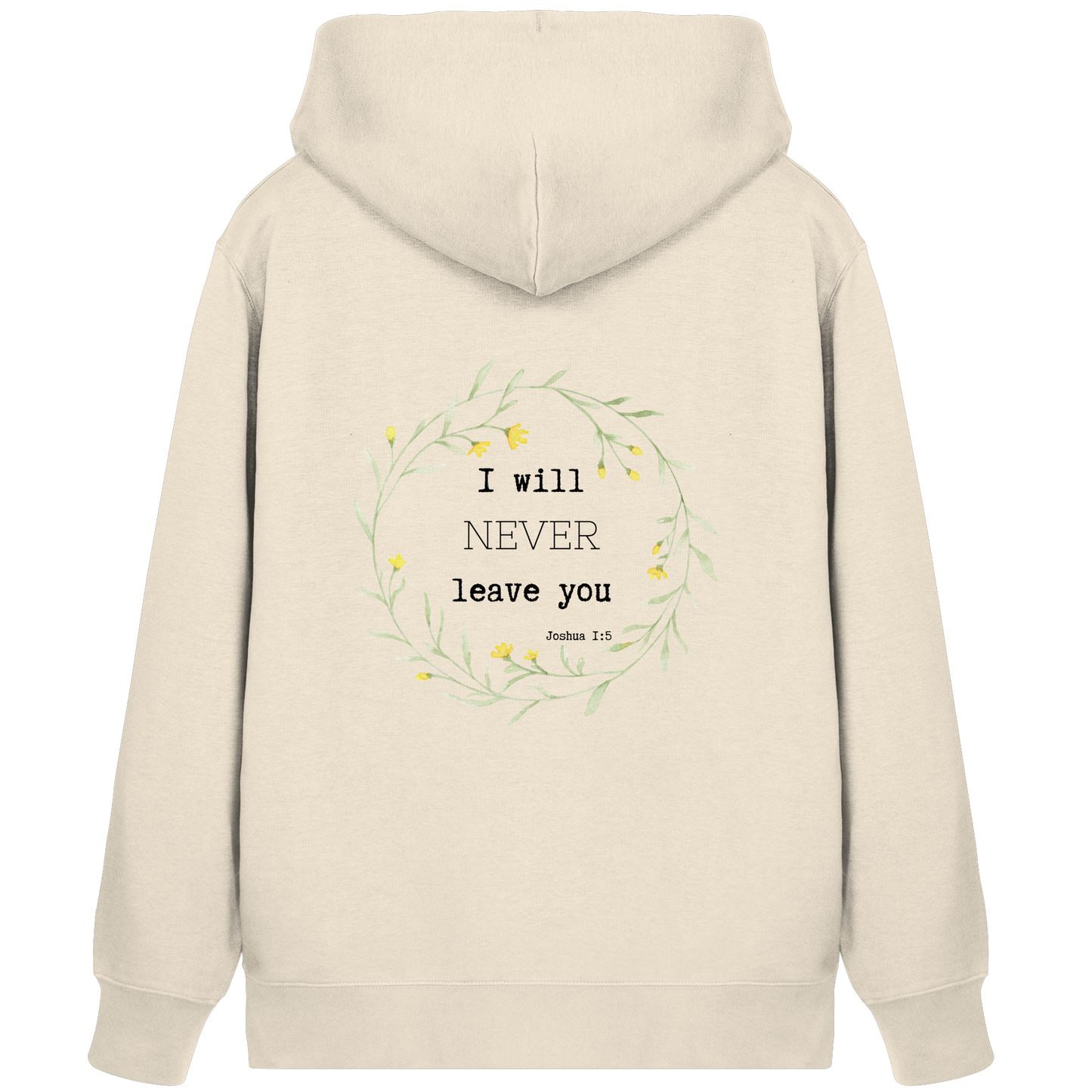 I will never leave you - Organic Zipper - wertvoll und geliebt 