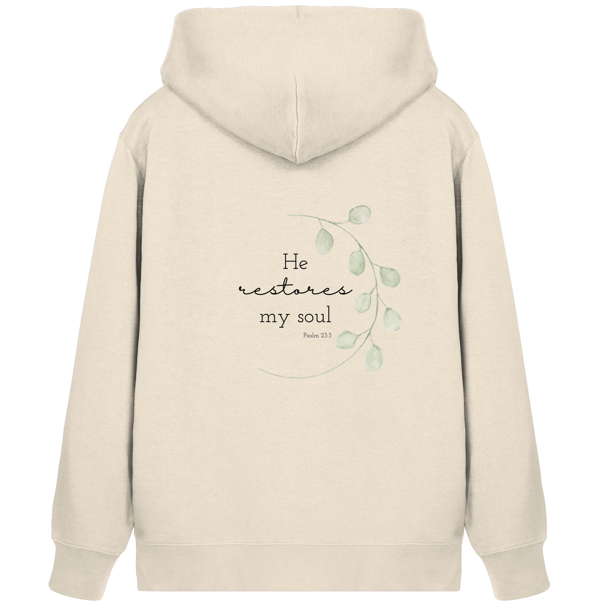 He restores my soul - Organic Zipper - wertvoll und geliebt 