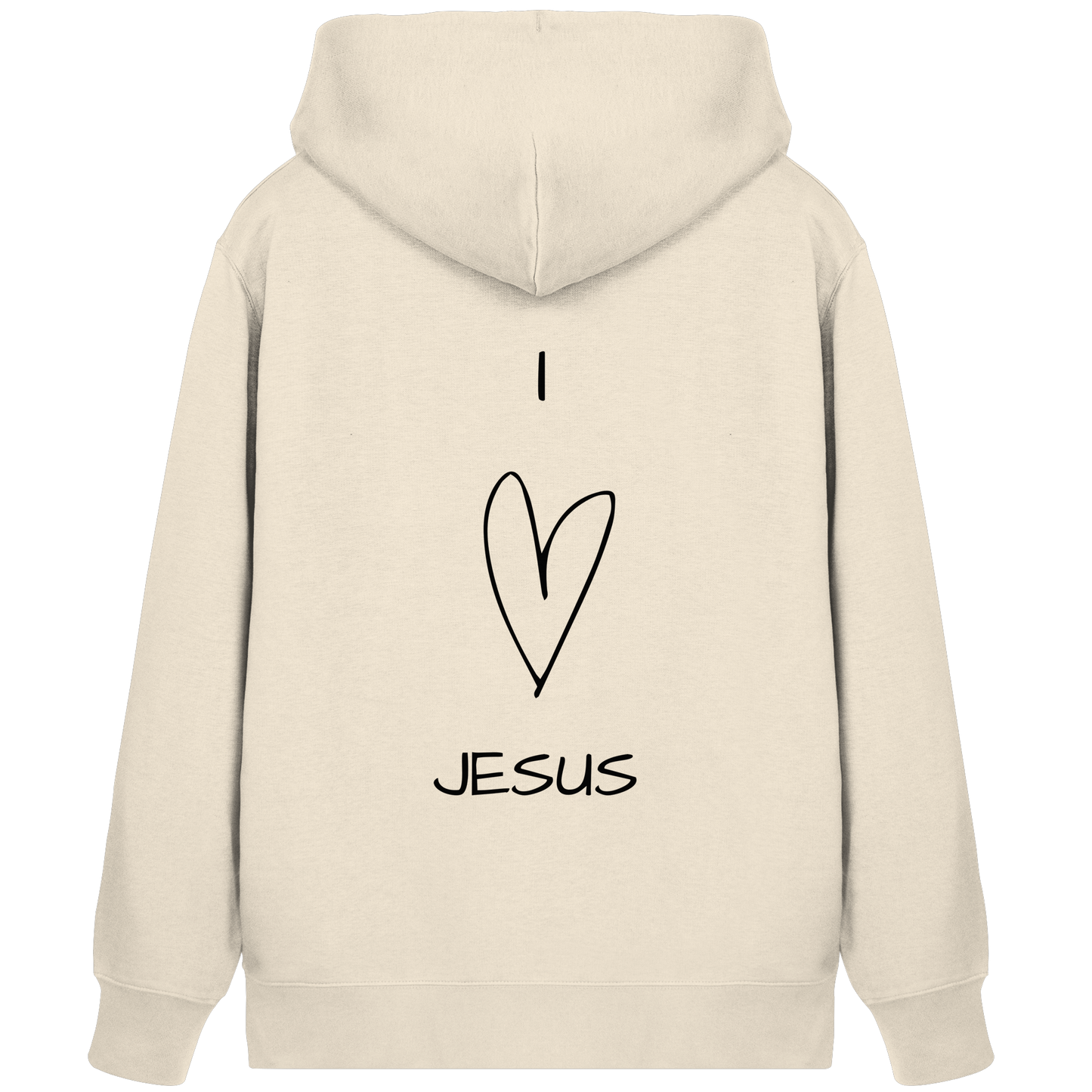 I love Jesus - Organic Zipper - wertvoll und geliebt 