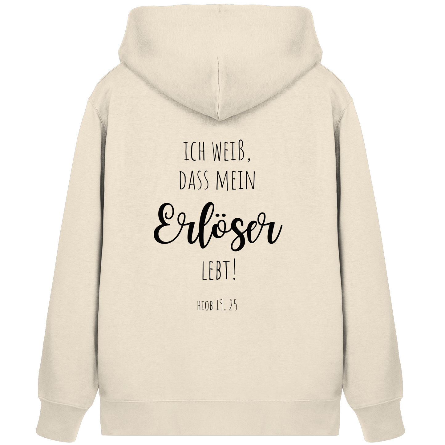 Ich weiß, dass mein Erlöser lebt - Organic Zipper - wertvoll und geliebt 
