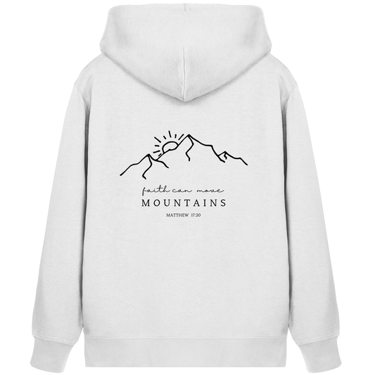 Faith can move mountains - Organic Zipper - wertvoll und geliebt 