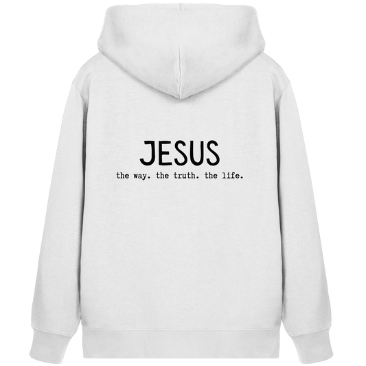 Jesus the way the truth the life - Organic Zipper