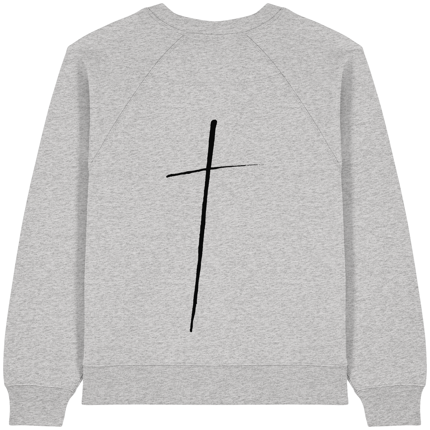 Cross - Womens Organic Raglan Sweatshirt - wertvoll und geliebt 