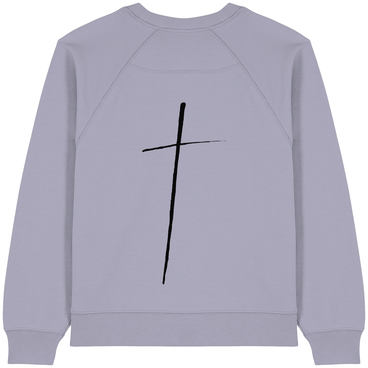Cross - Womens Organic Raglan Sweatshirt - wertvoll und geliebt 