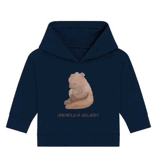 Unendlich geliebt - Baby Organic Hoodie - wertvoll und geliebt 