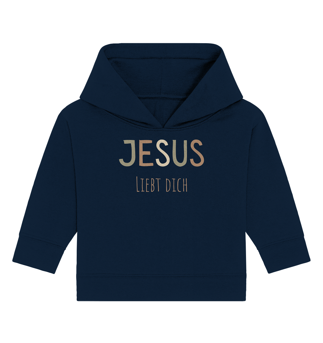 Jesus liebt dich Jungen - Baby Organic Hoodie - wertvoll und geliebt 