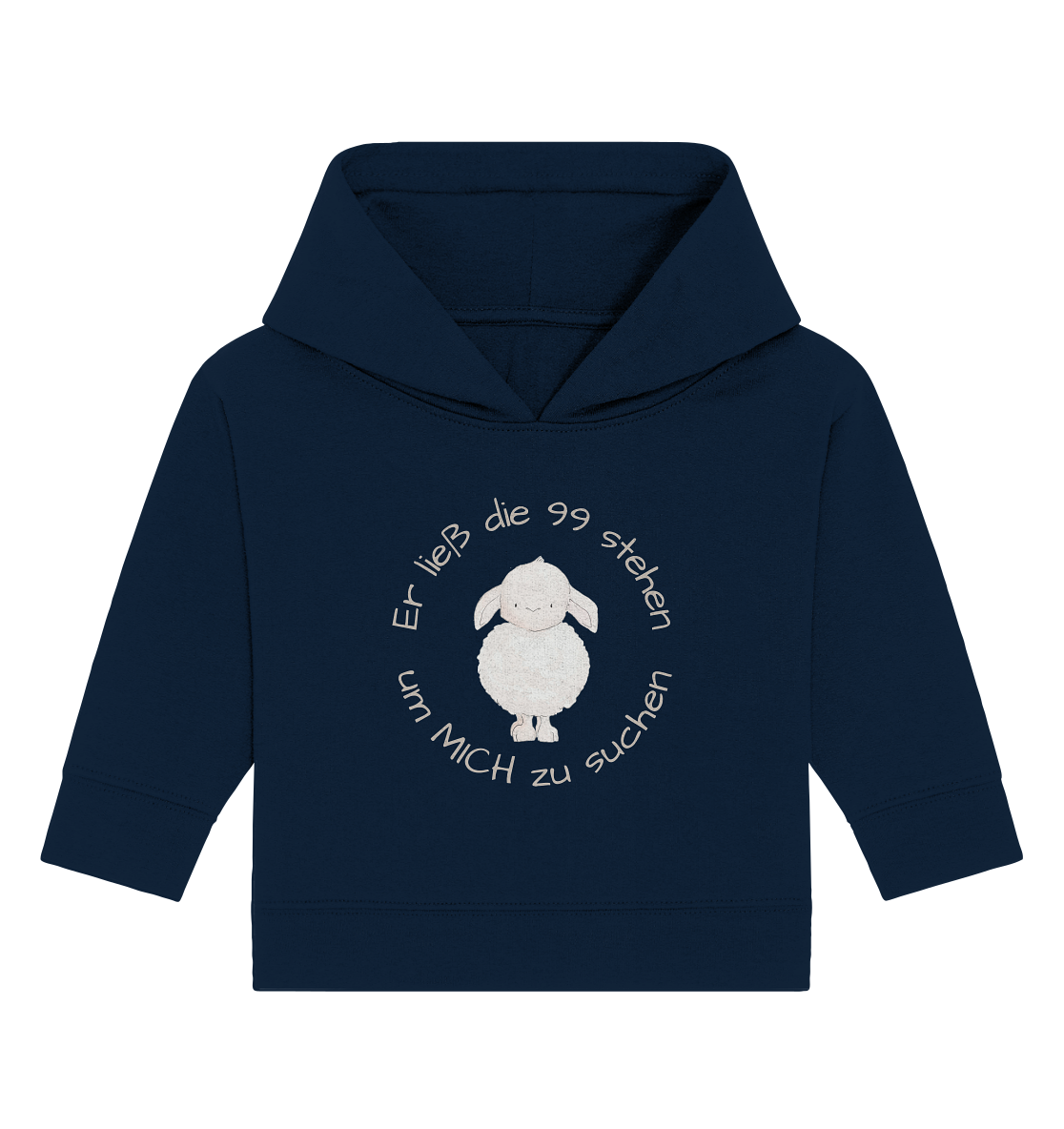 Er ließ die 99 stehen - Baby Organic Hoodie - wertvoll und geliebt 