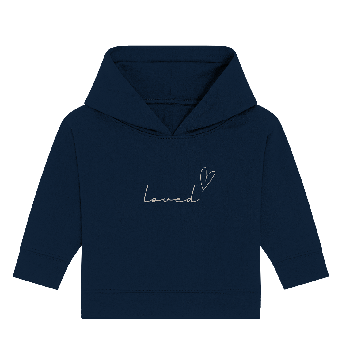 loved - Baby Organic Hoodie - wertvoll und geliebt 