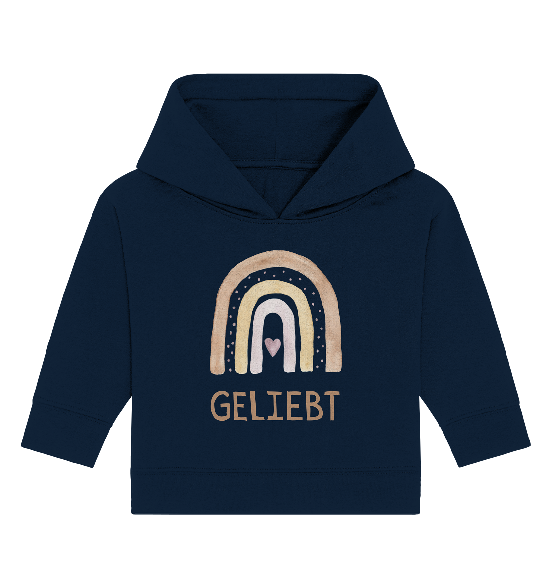 Geliebt Mädchen - Baby Organic Hoodie - wertvoll und geliebt 