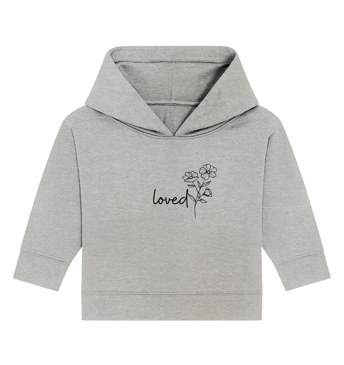 loved - Baby Organic Hoodie - wertvoll und geliebt 