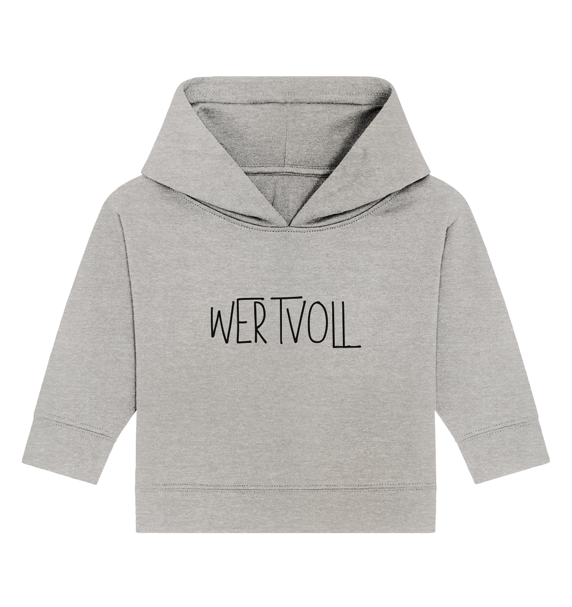Wertvoll - Baby Organic Hoodie - wertvoll und geliebt 
