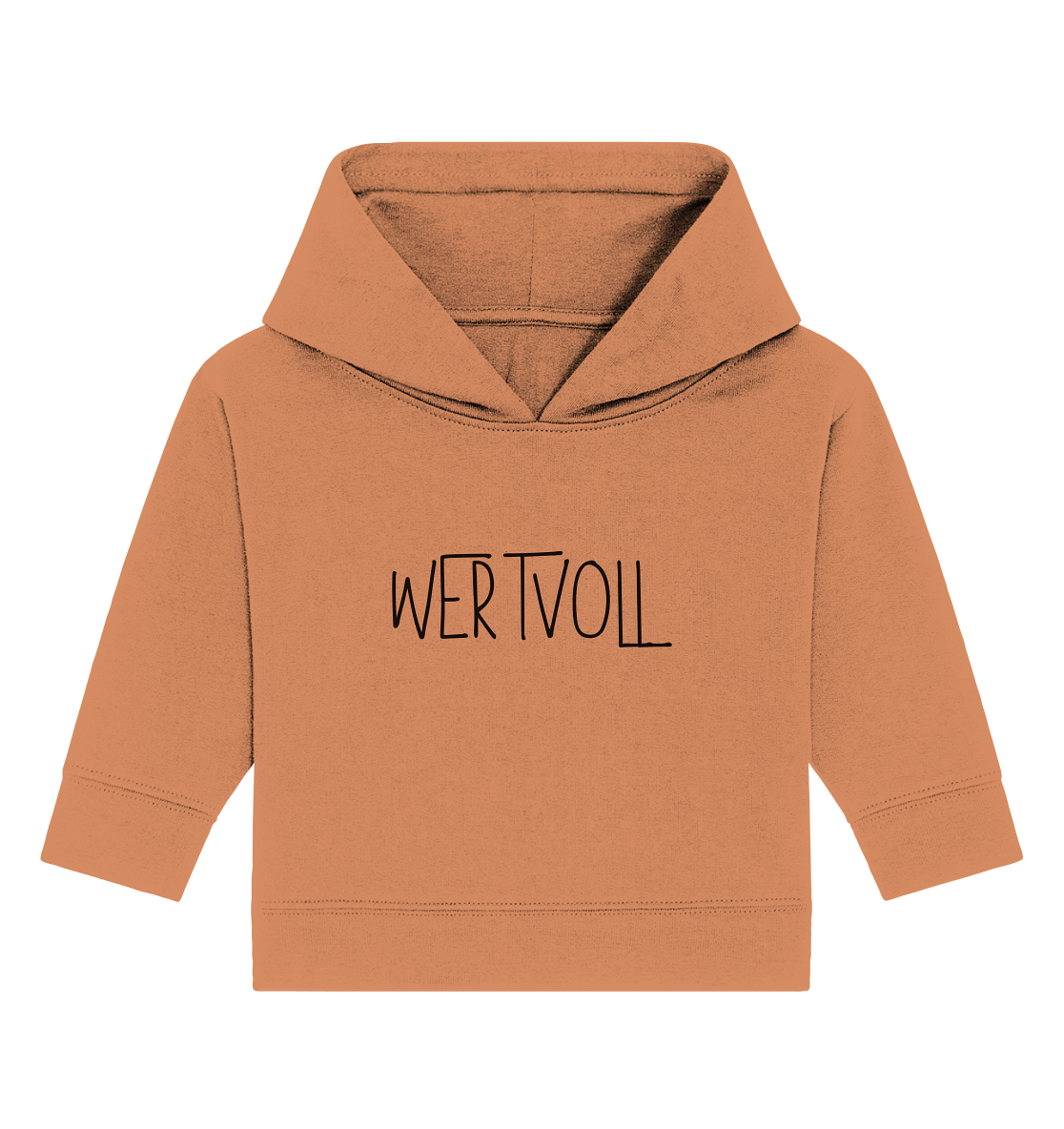Wertvoll - Baby Organic Hoodie - wertvoll und geliebt 