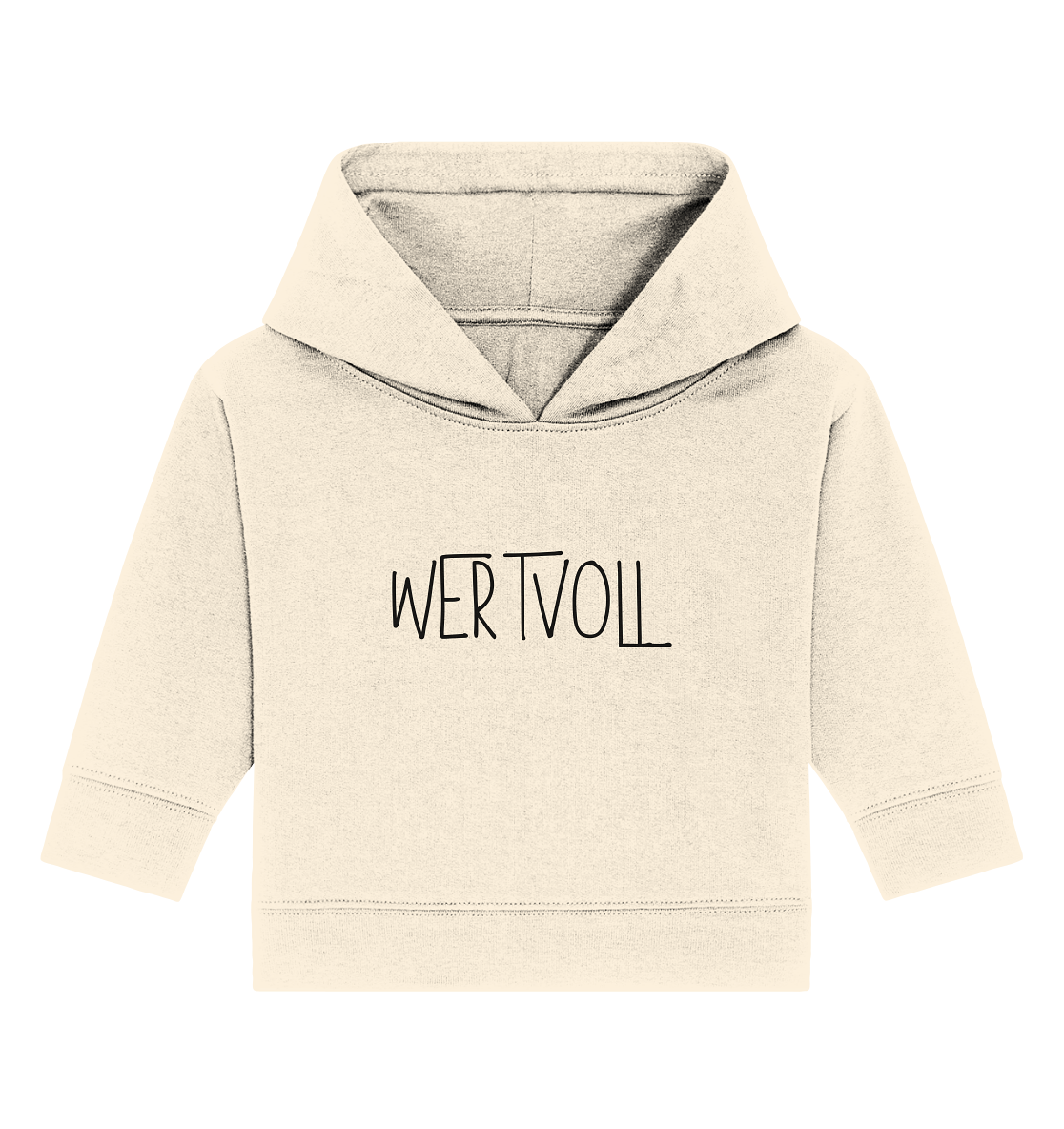 Wertvoll - Baby Organic Hoodie - wertvoll und geliebt 