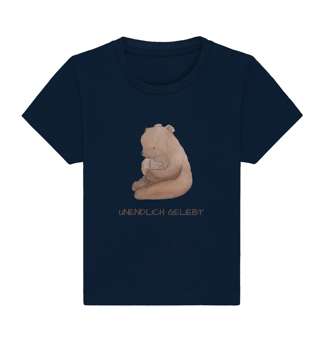 Unendlich geliebt - Baby Organic Shirt - wertvoll und geliebt 