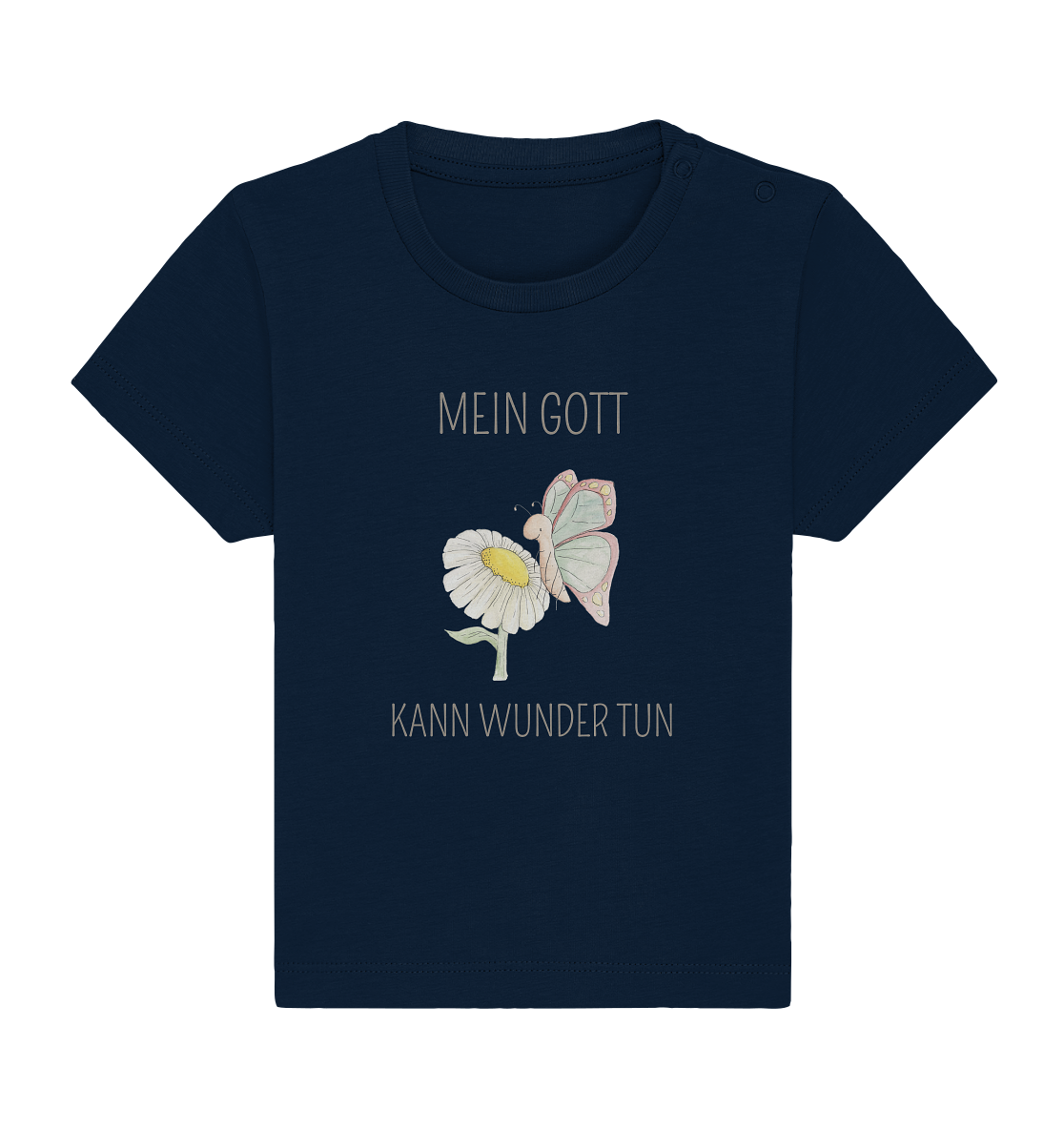 Mein Gott kann Wunder tun - Baby Organic Shirt - wertvoll und geliebt 