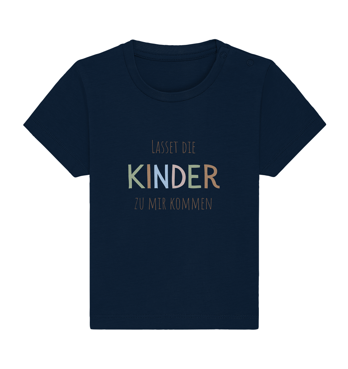 Lasset die Kinder zu mir kommen - Baby Organic Shirt - wertvoll und geliebt 