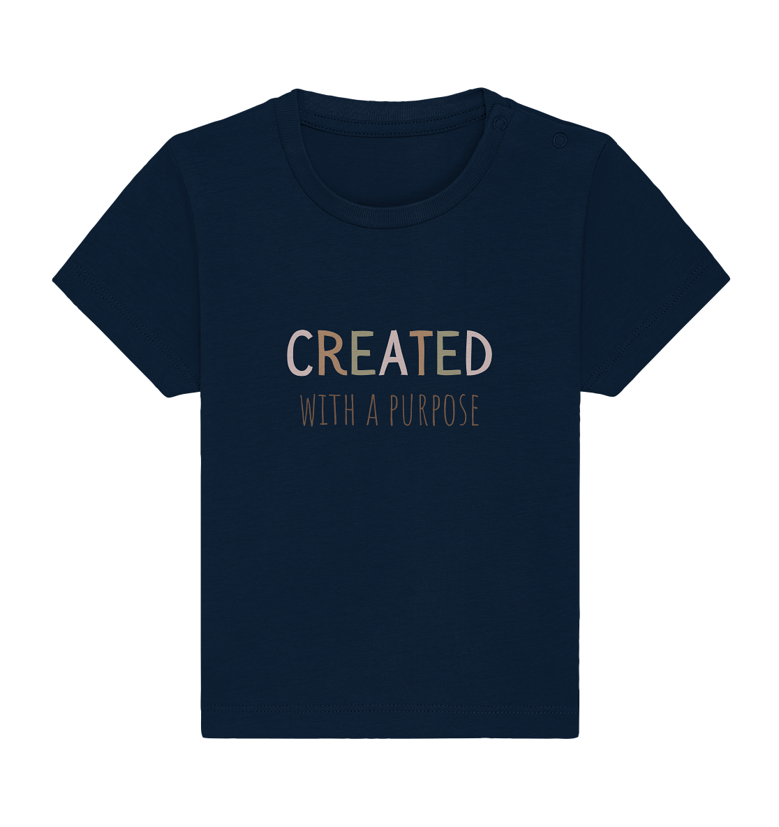 Created - Baby Organic Shirt - wertvoll und geliebt 