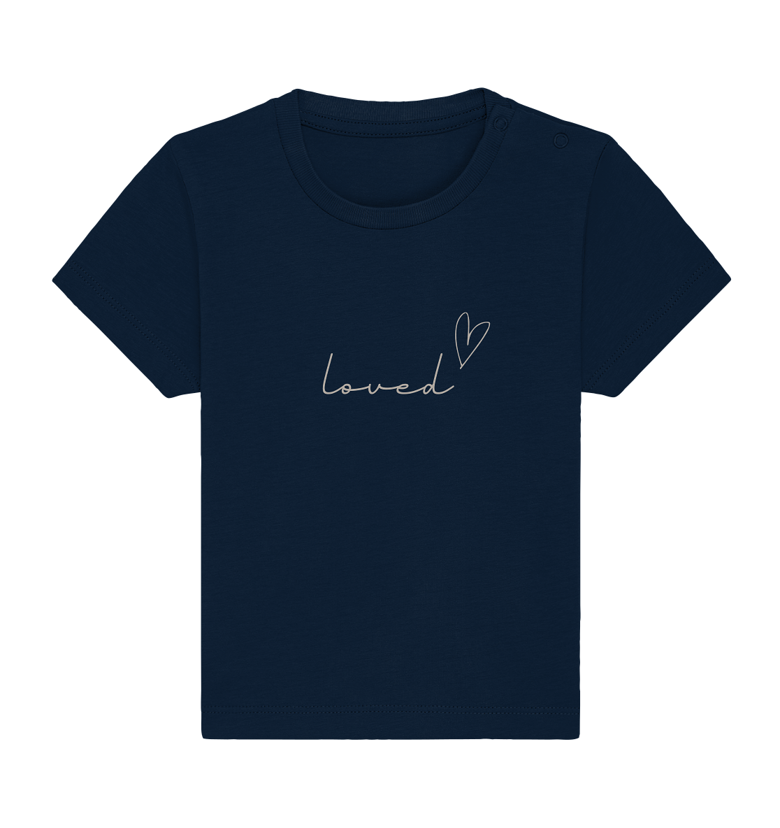 loved - Baby Organic Shirt - wertvoll und geliebt 