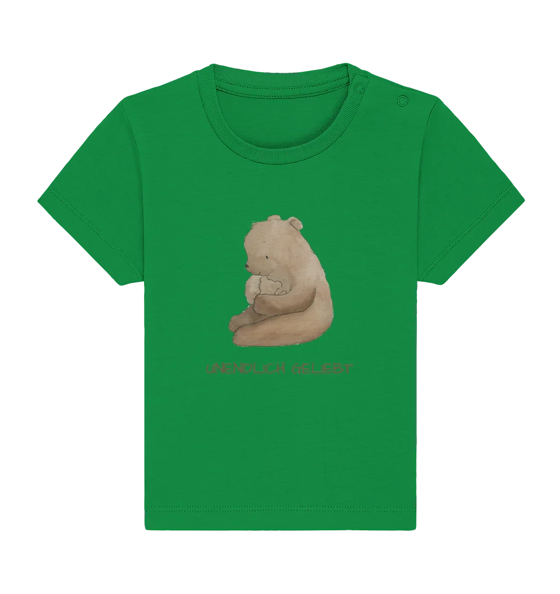 Unendlich geliebt - Baby Organic Shirt - wertvoll und geliebt 