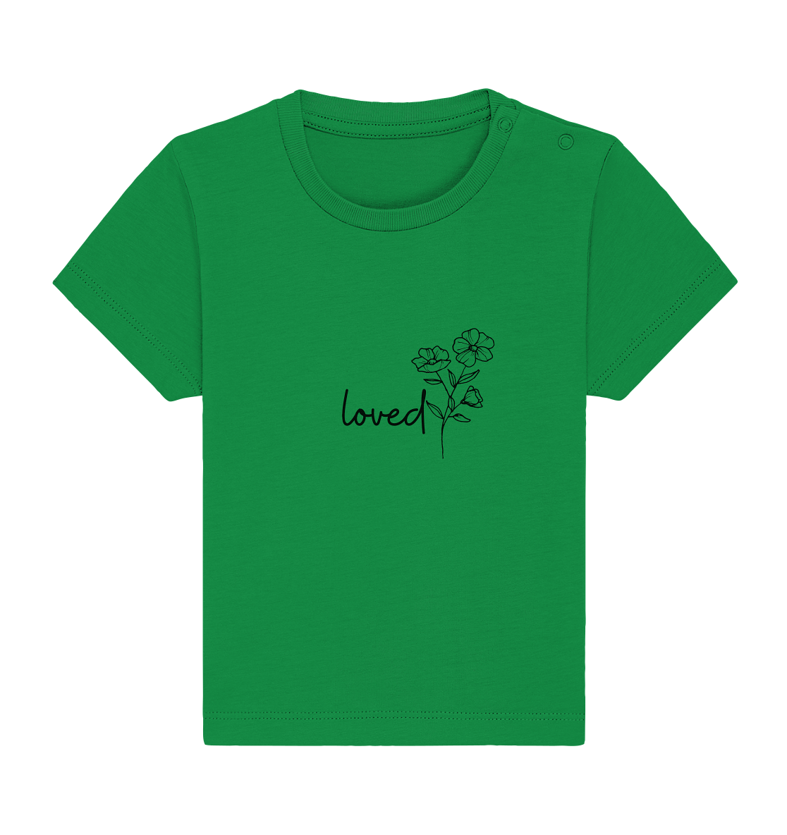 loved - Baby Organic Shirt - wertvoll und geliebt 