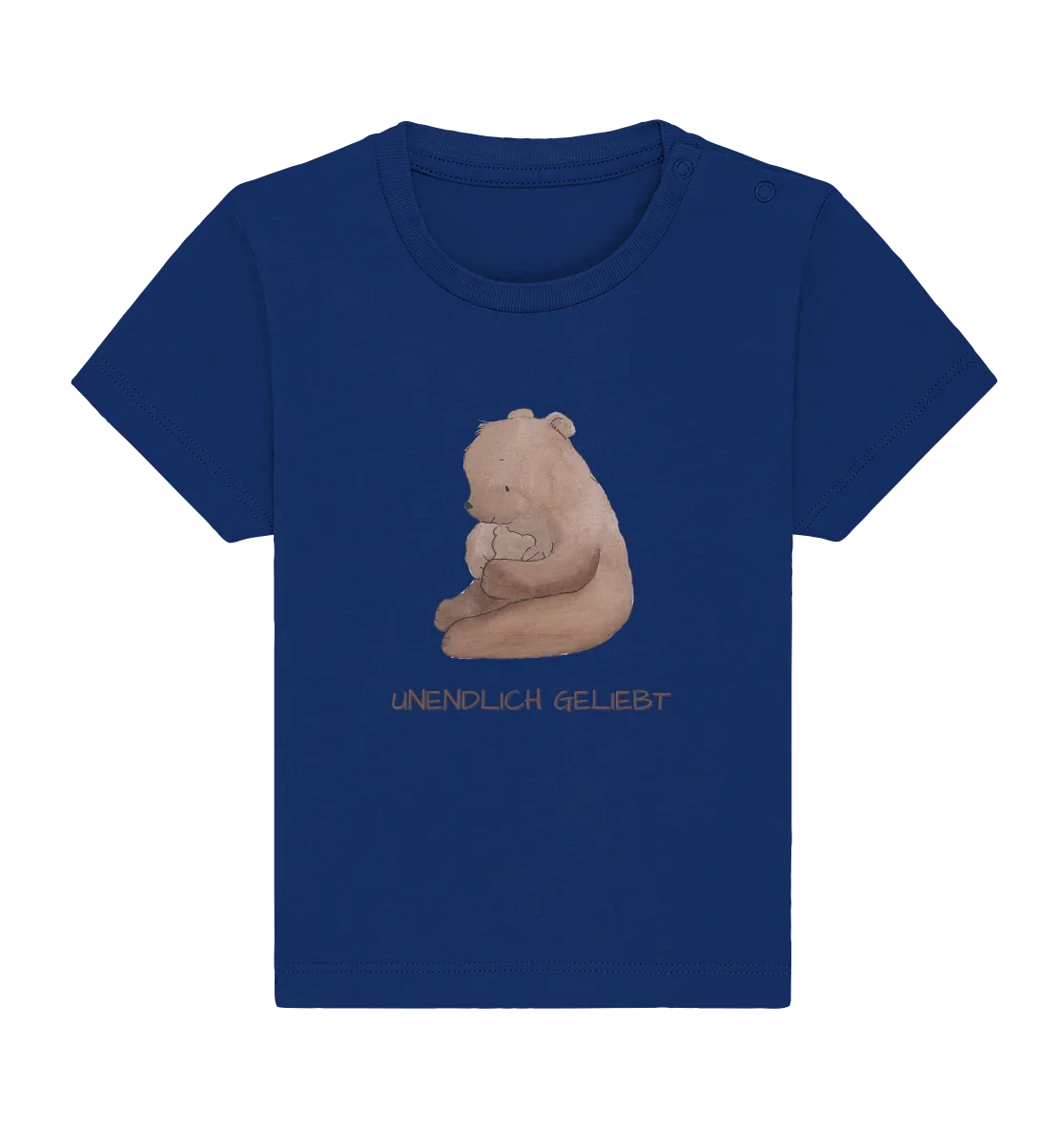 Unendlich geliebt - Baby Organic Shirt - wertvoll und geliebt 