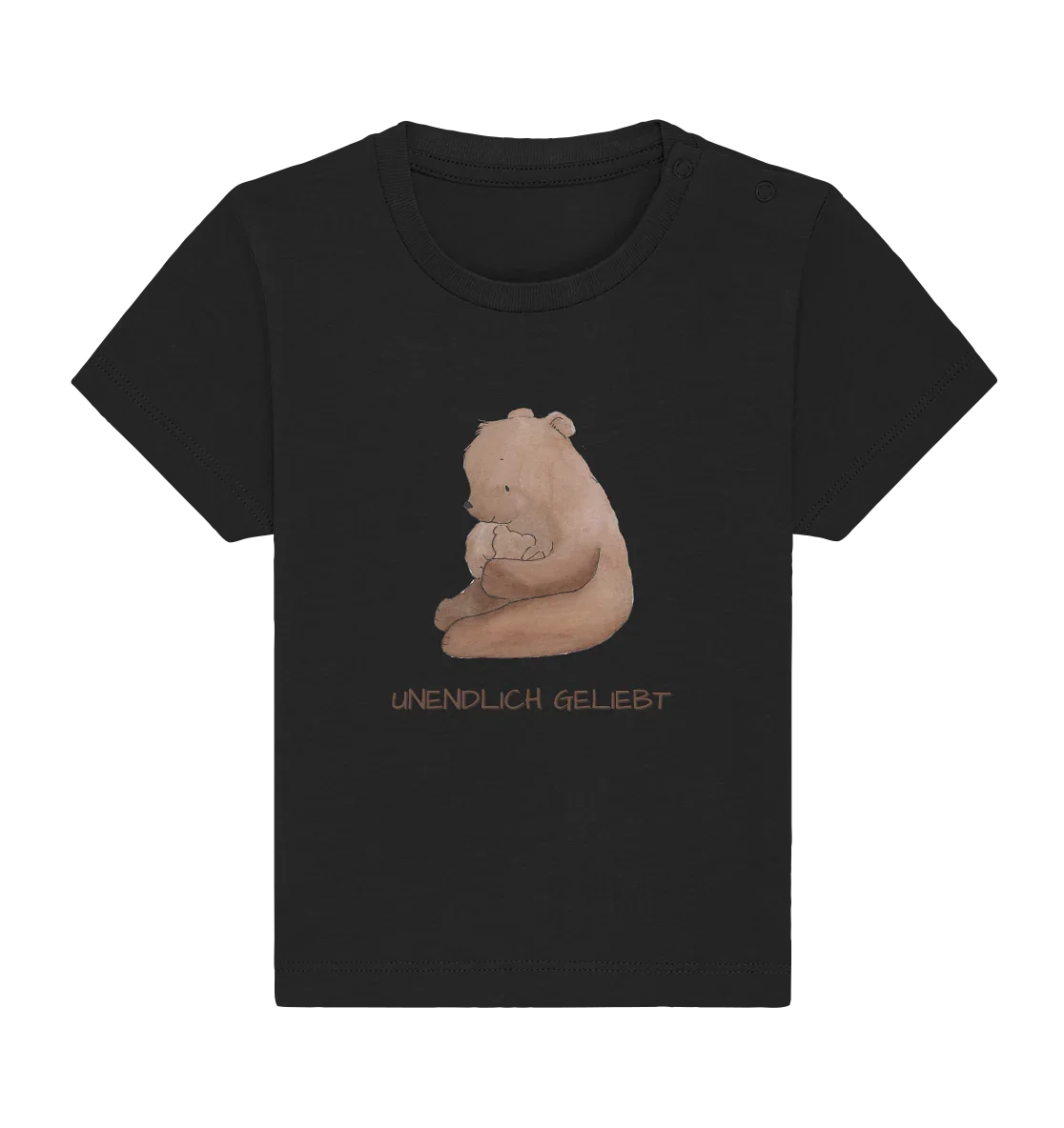 Unendlich geliebt - Baby Organic Shirt - wertvoll und geliebt 