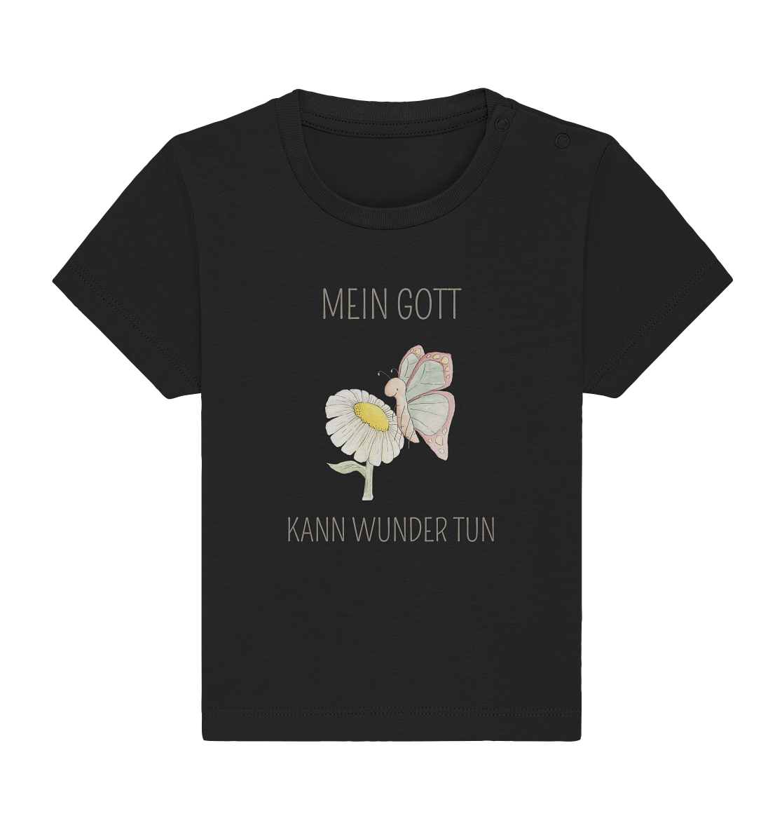 Mein Gott kann Wunder tun - Baby Organic Shirt - wertvoll und geliebt 