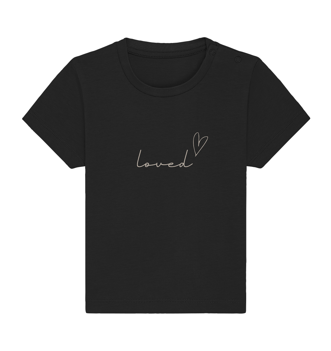 loved - Baby Organic Shirt - wertvoll und geliebt 
