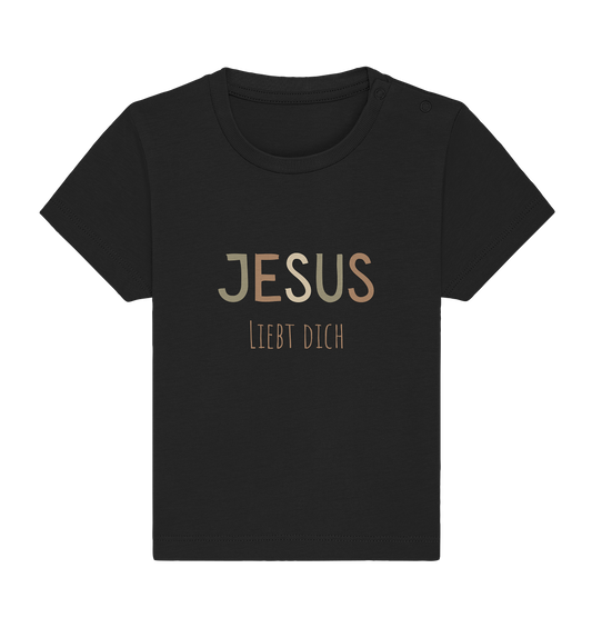 Jesus liebt dich Jungen - Baby Organic Shirt - wertvoll und geliebt 