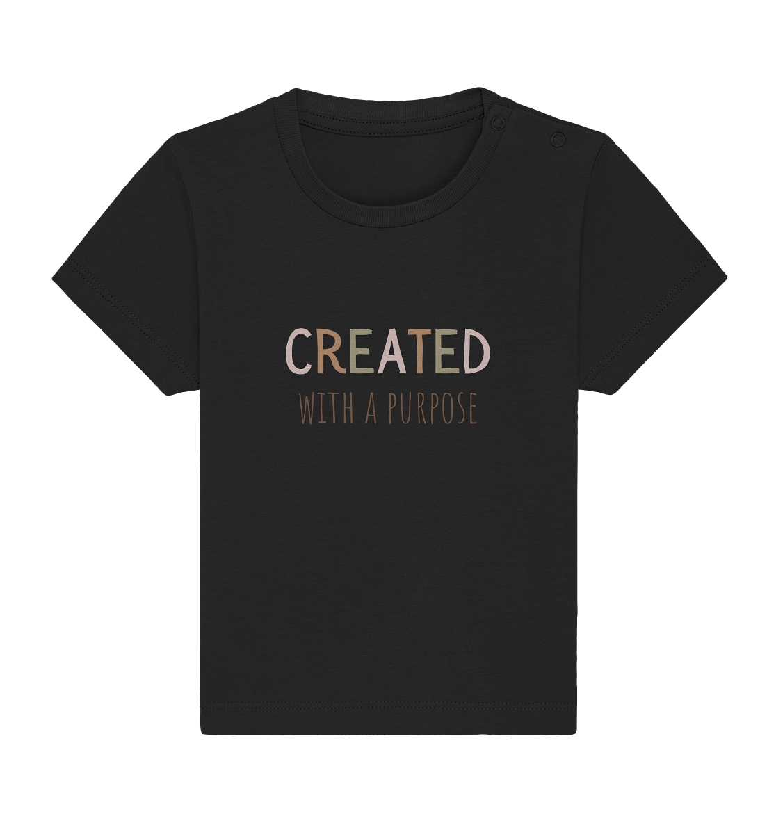 Created - Baby Organic Shirt - wertvoll und geliebt 
