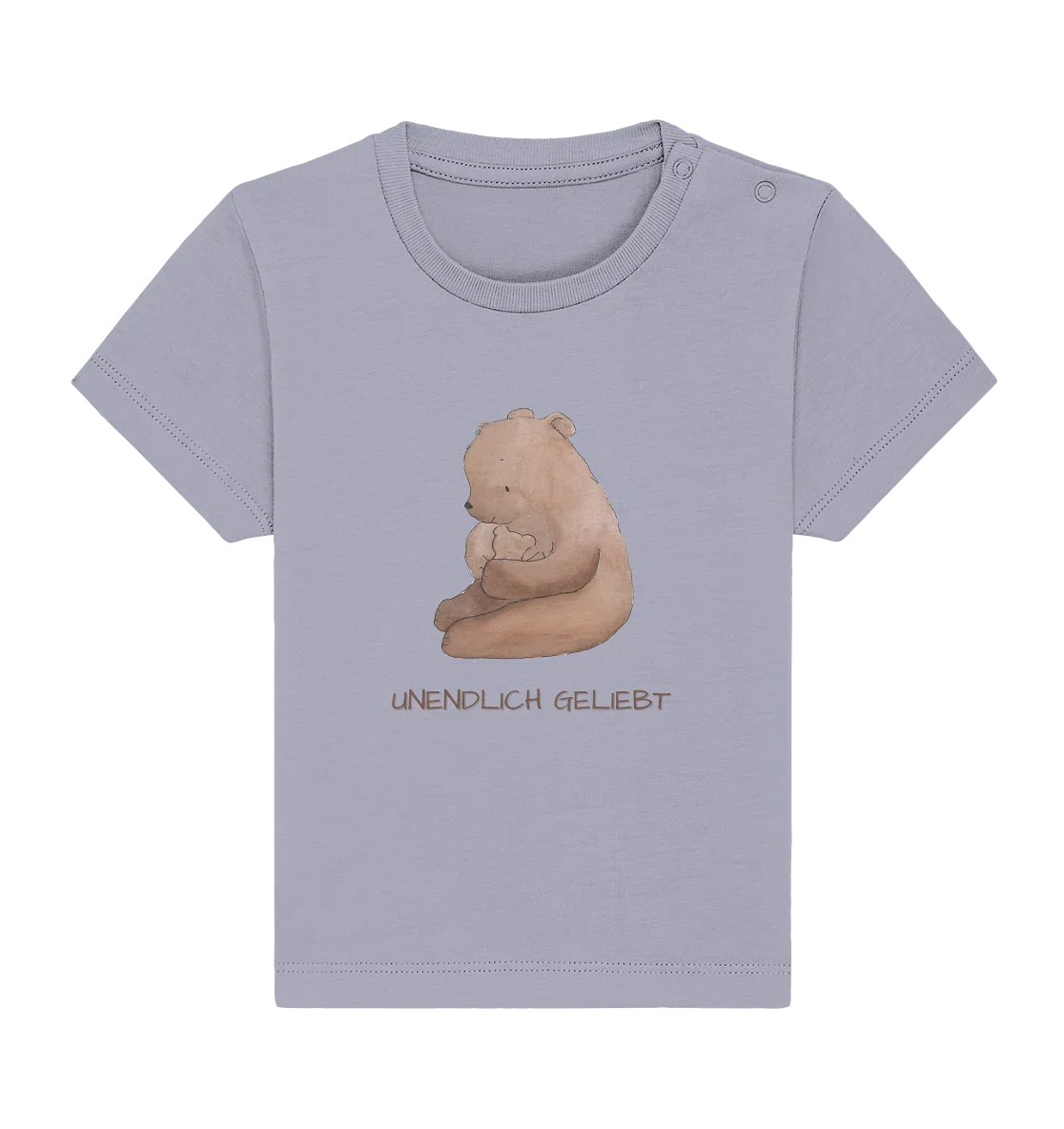 Unendlich geliebt - Baby Organic Shirt - wertvoll und geliebt 