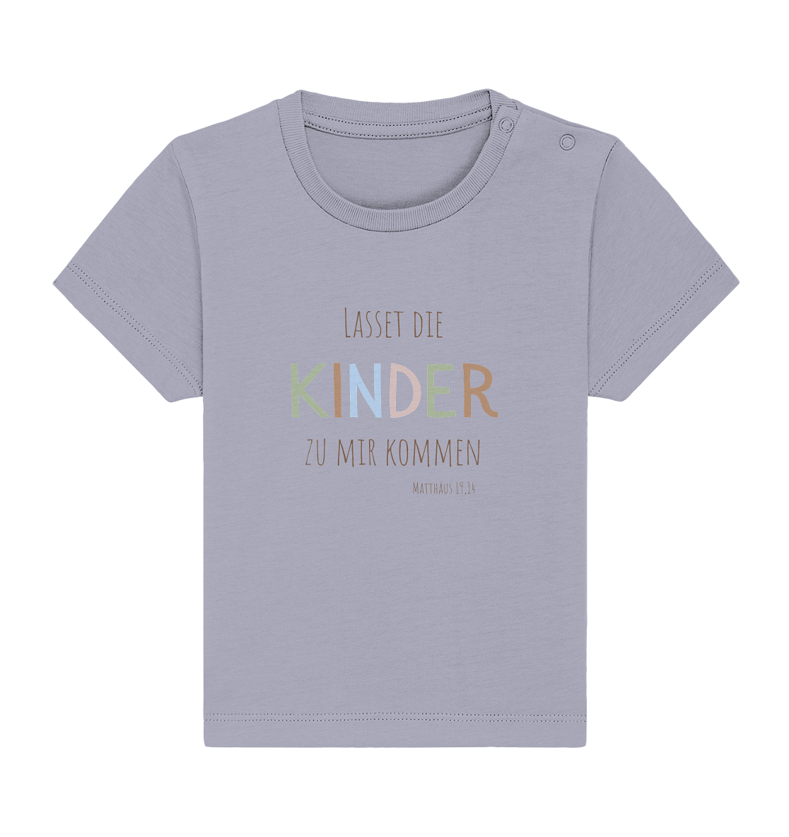 Lasset die Kinder zu mir kommen - Baby Organic Shirt - wertvoll und geliebt 