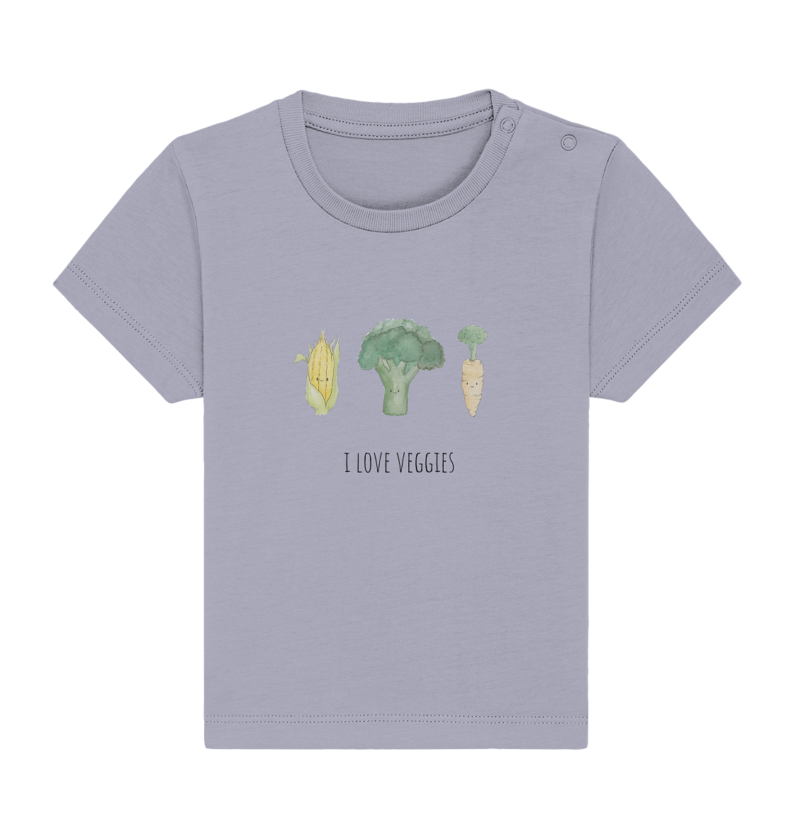 I love veggies - Baby Organic Shirt - wertvoll und geliebt 