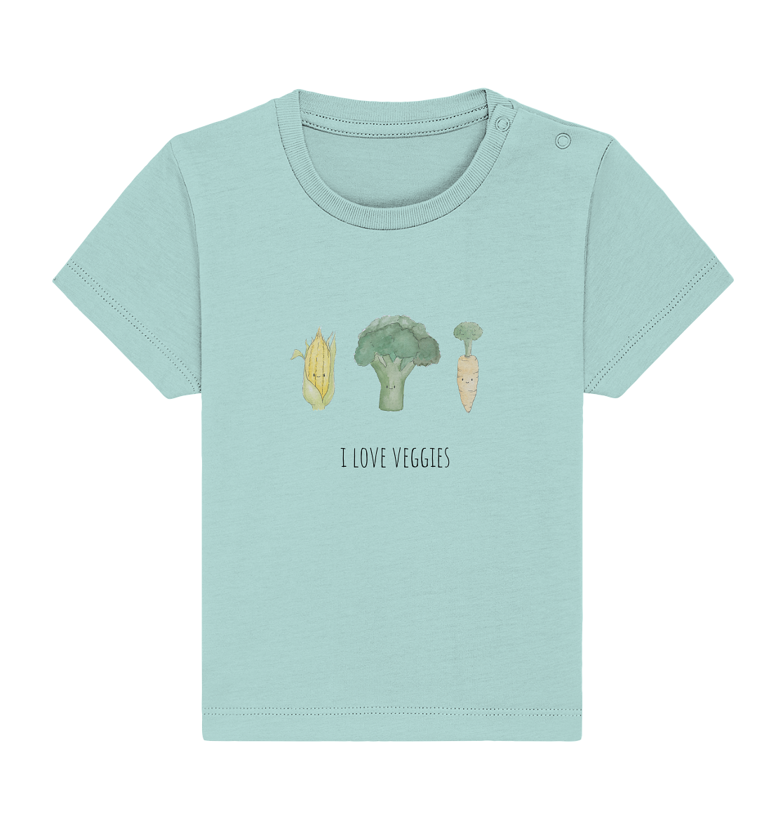 I love veggies - Baby Organic Shirt - wertvoll und geliebt 