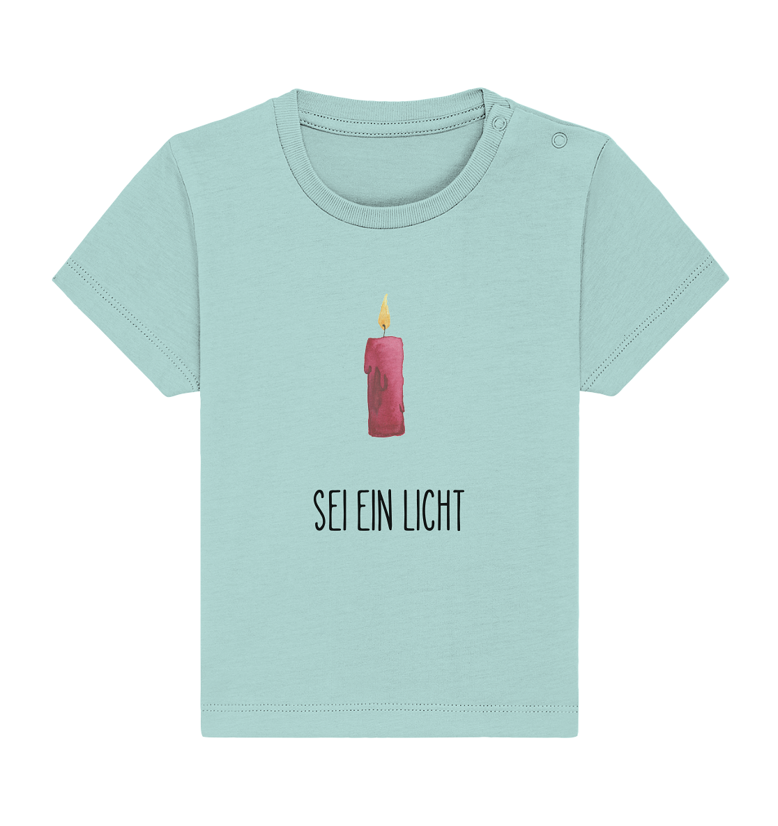 Sei ein Licht - Baby Organic Shirt - wertvoll und geliebt 