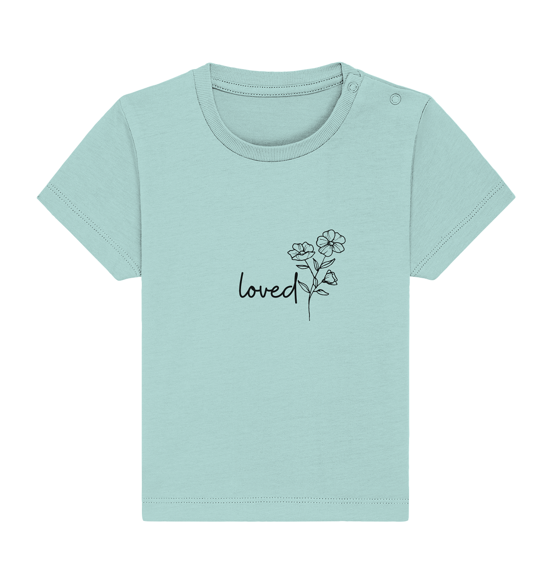 loved - Baby Organic Shirt - wertvoll und geliebt 