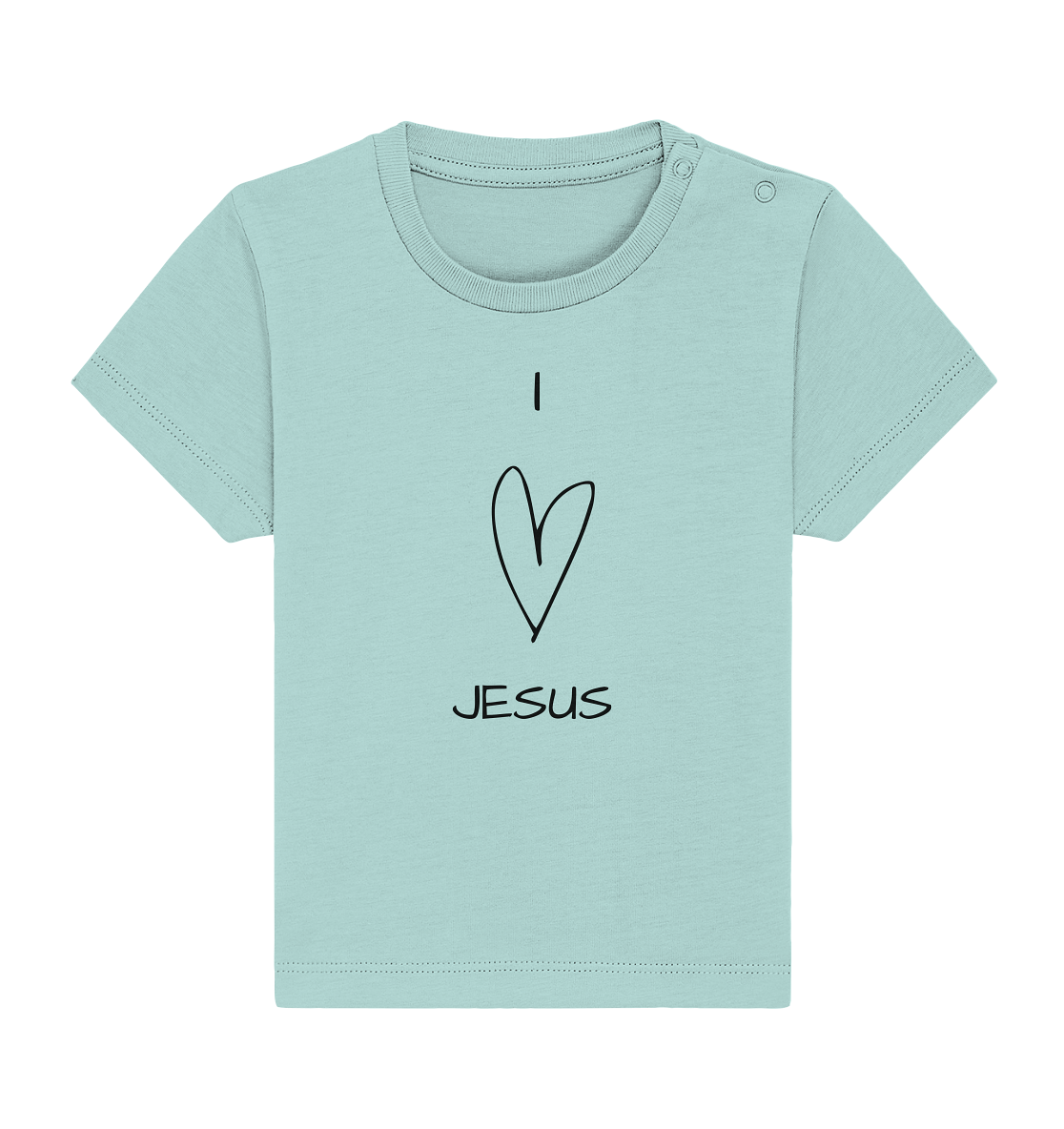 I love Jesus - Baby Organic Shirt - wertvoll und geliebt 