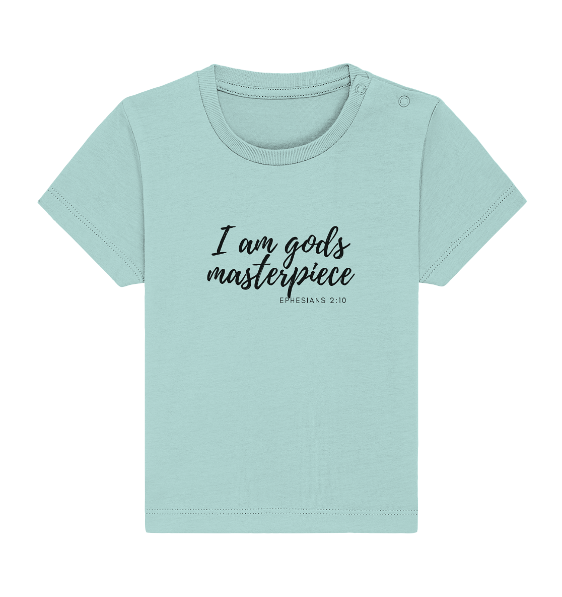 Gods Masterpiece - Baby Organic Shirt - wertvoll und geliebt 