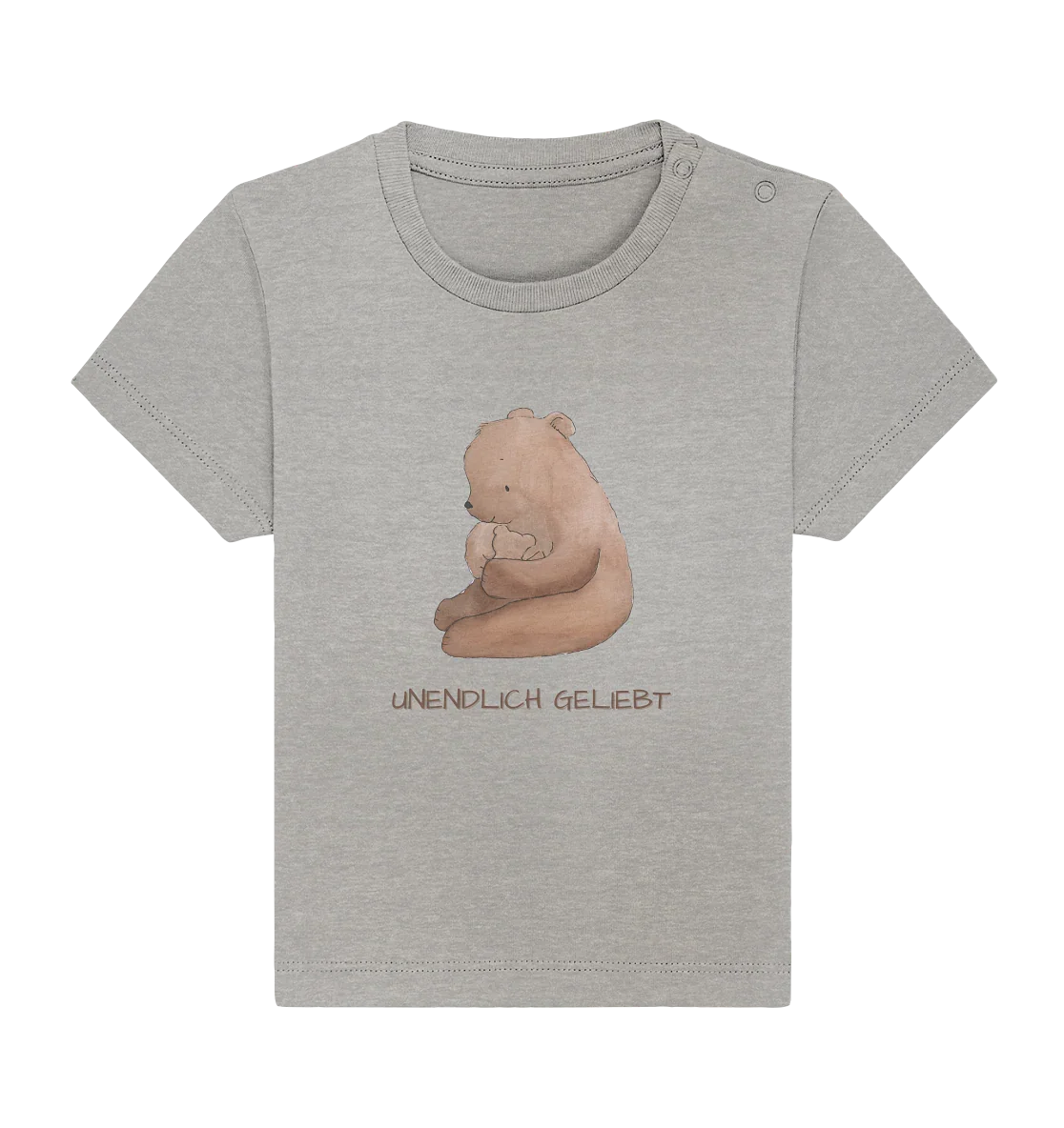 Unendlich geliebt - Baby Organic Shirt - wertvoll und geliebt 