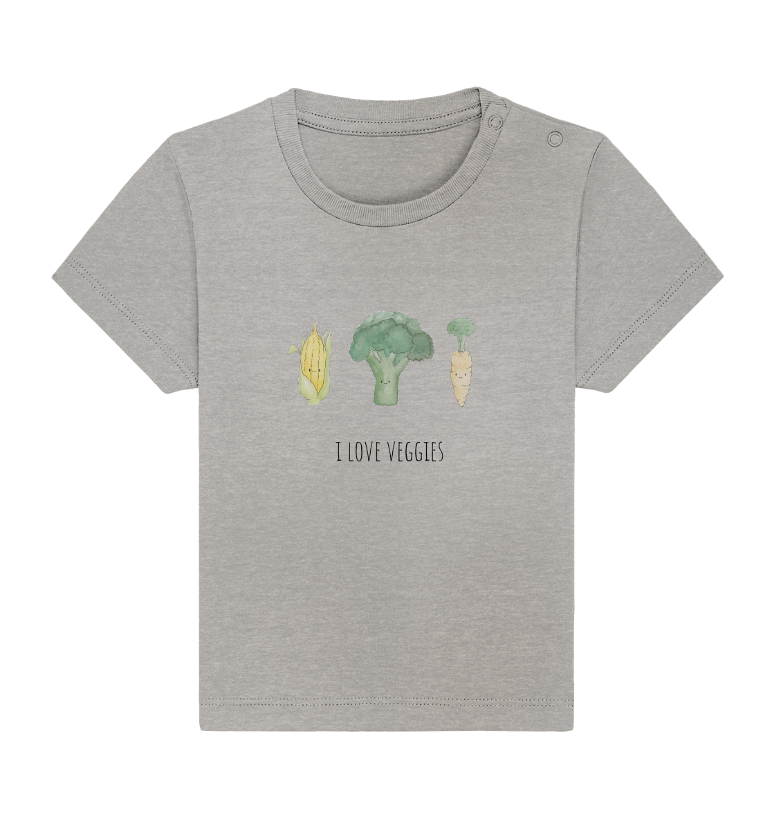 I love veggies - Baby Organic Shirt - wertvoll und geliebt 