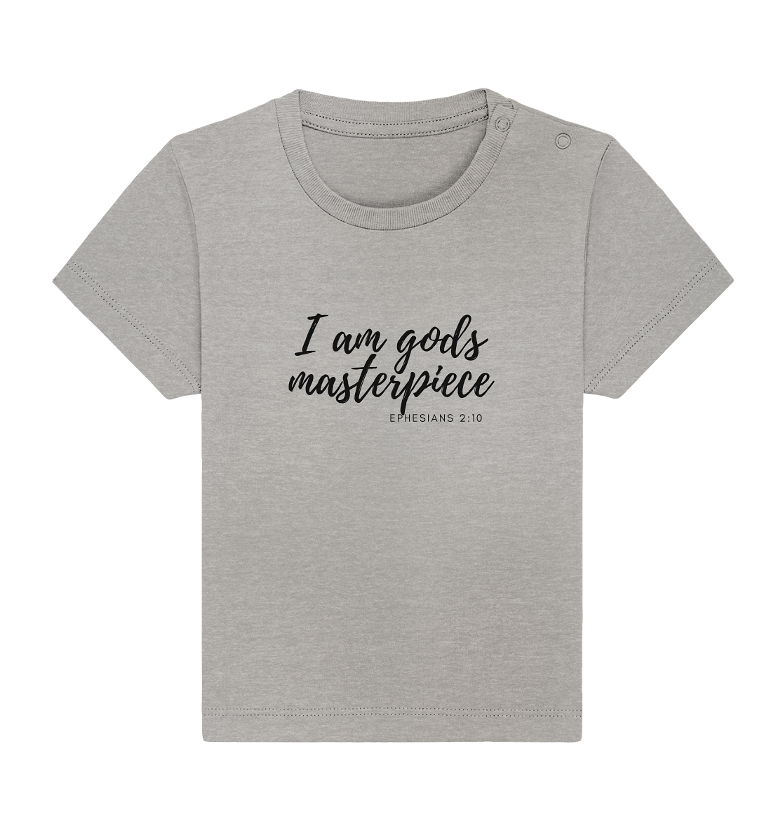 Gods Masterpiece - Baby Organic Shirt - wertvoll und geliebt 
