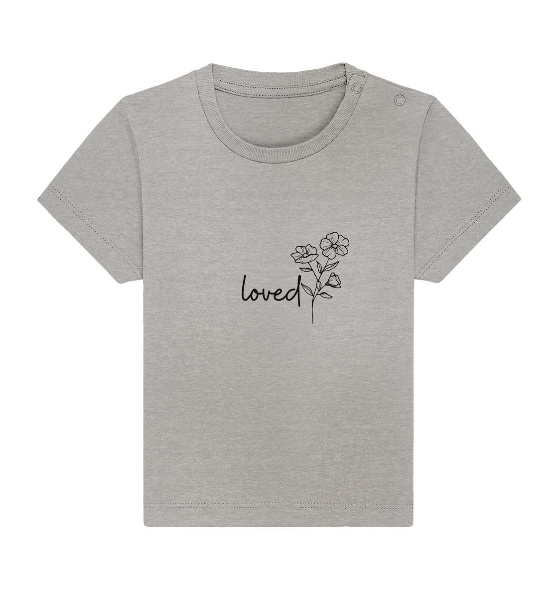 loved - Baby Organic Shirt - wertvoll und geliebt 