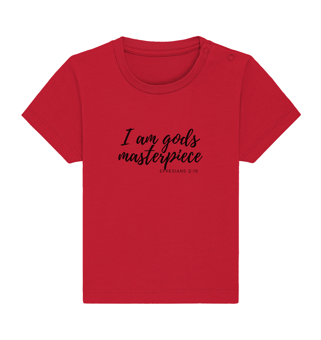 Gods Masterpiece - Baby Organic Shirt - wertvoll und geliebt 