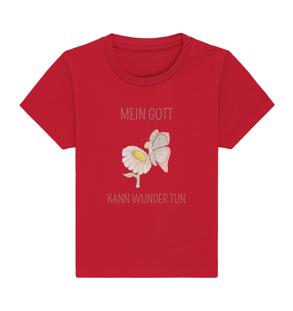 Mein Gott kann Wunder tun - Baby Organic Shirt - wertvoll und geliebt 