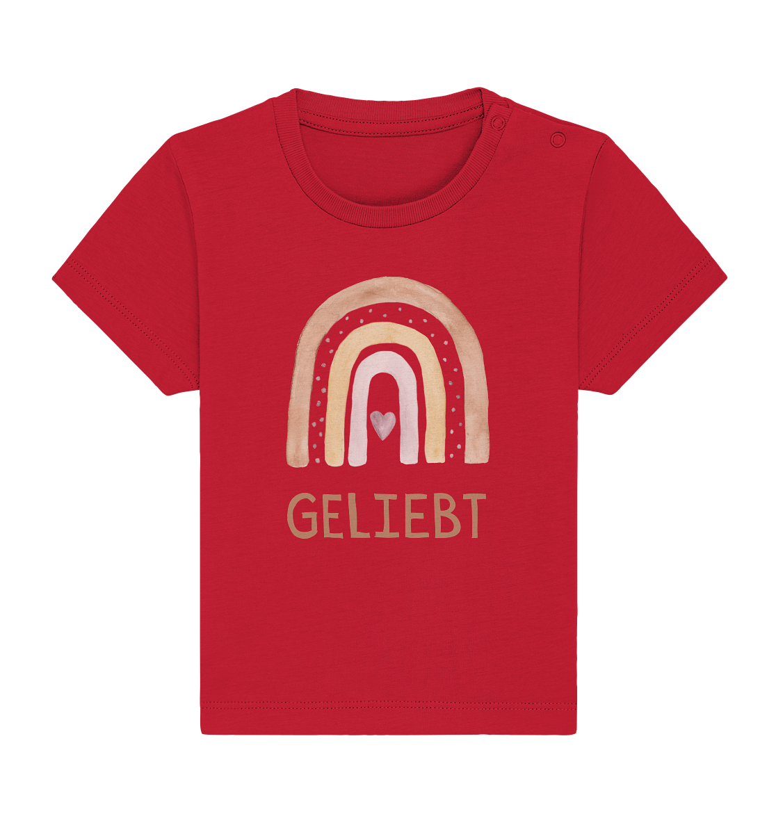 Geliebt Mädchen - Baby Organic Shirt - wertvoll und geliebt 