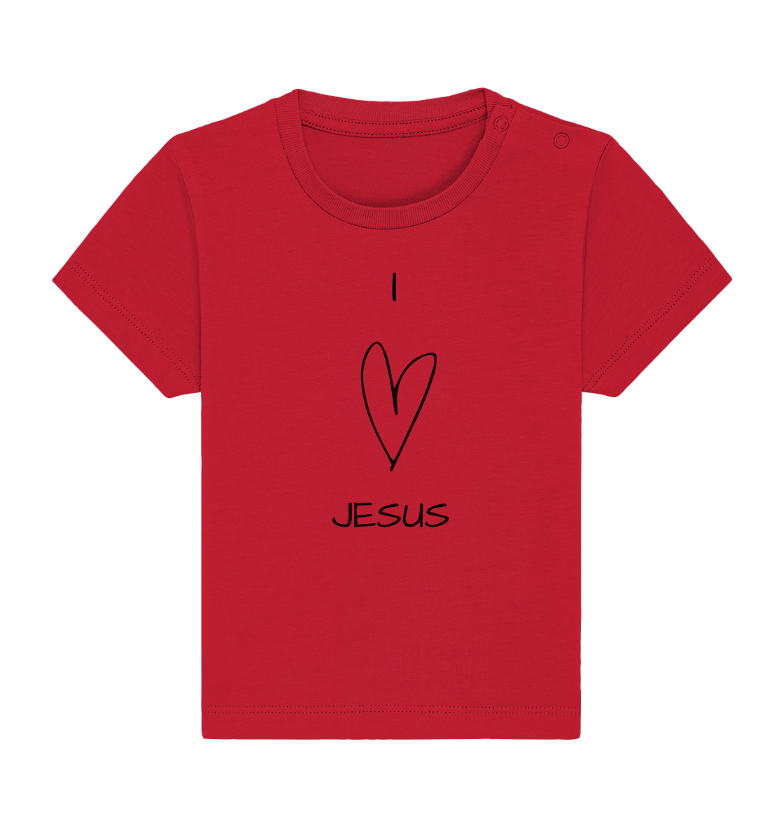 I love Jesus - Baby Organic Shirt - wertvoll und geliebt 