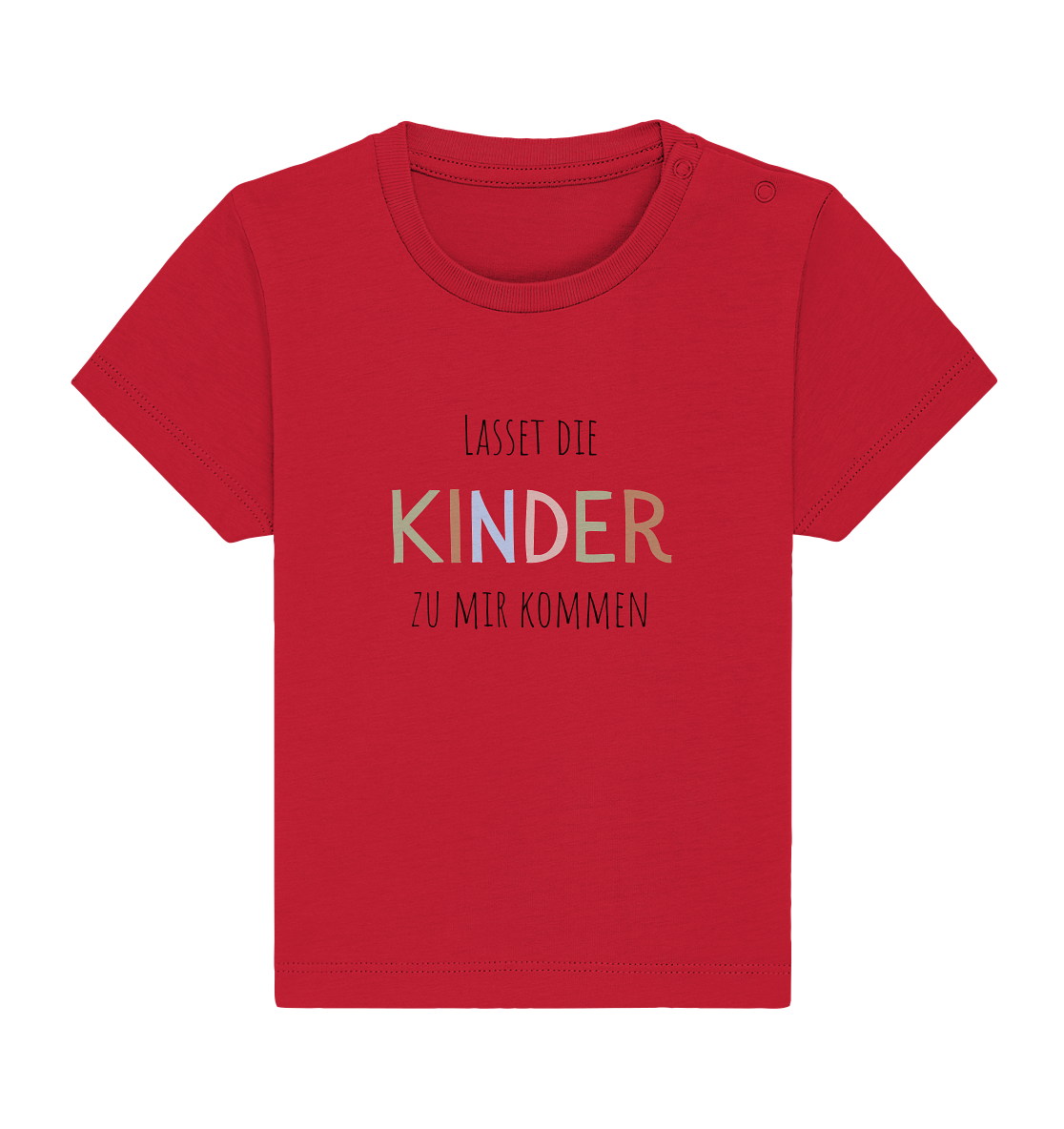 Lasset die Kinder zu mir kommen - Baby Organic Shirt - wertvoll und geliebt 