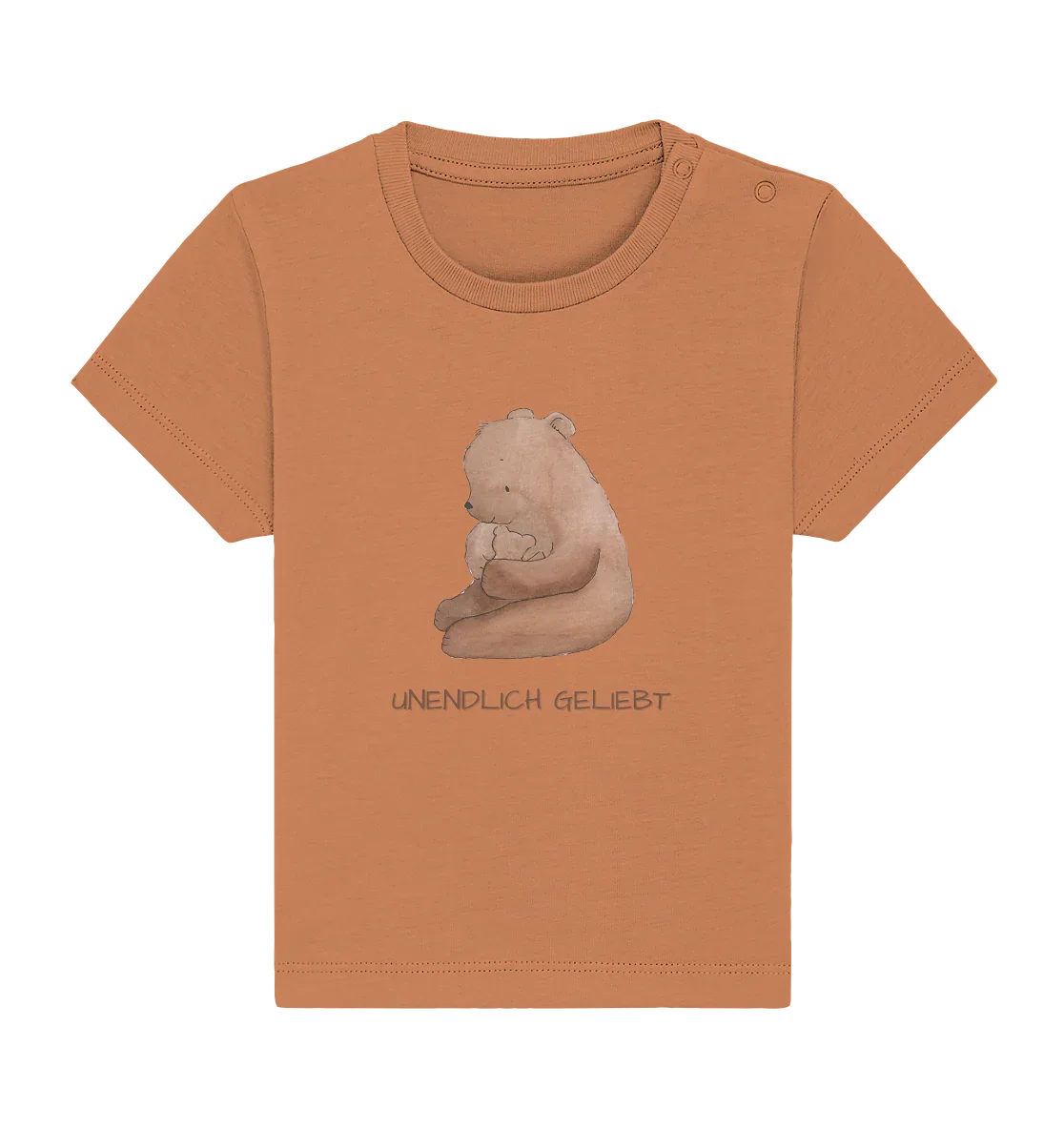 Unendlich geliebt - Baby Organic Shirt - wertvoll und geliebt 