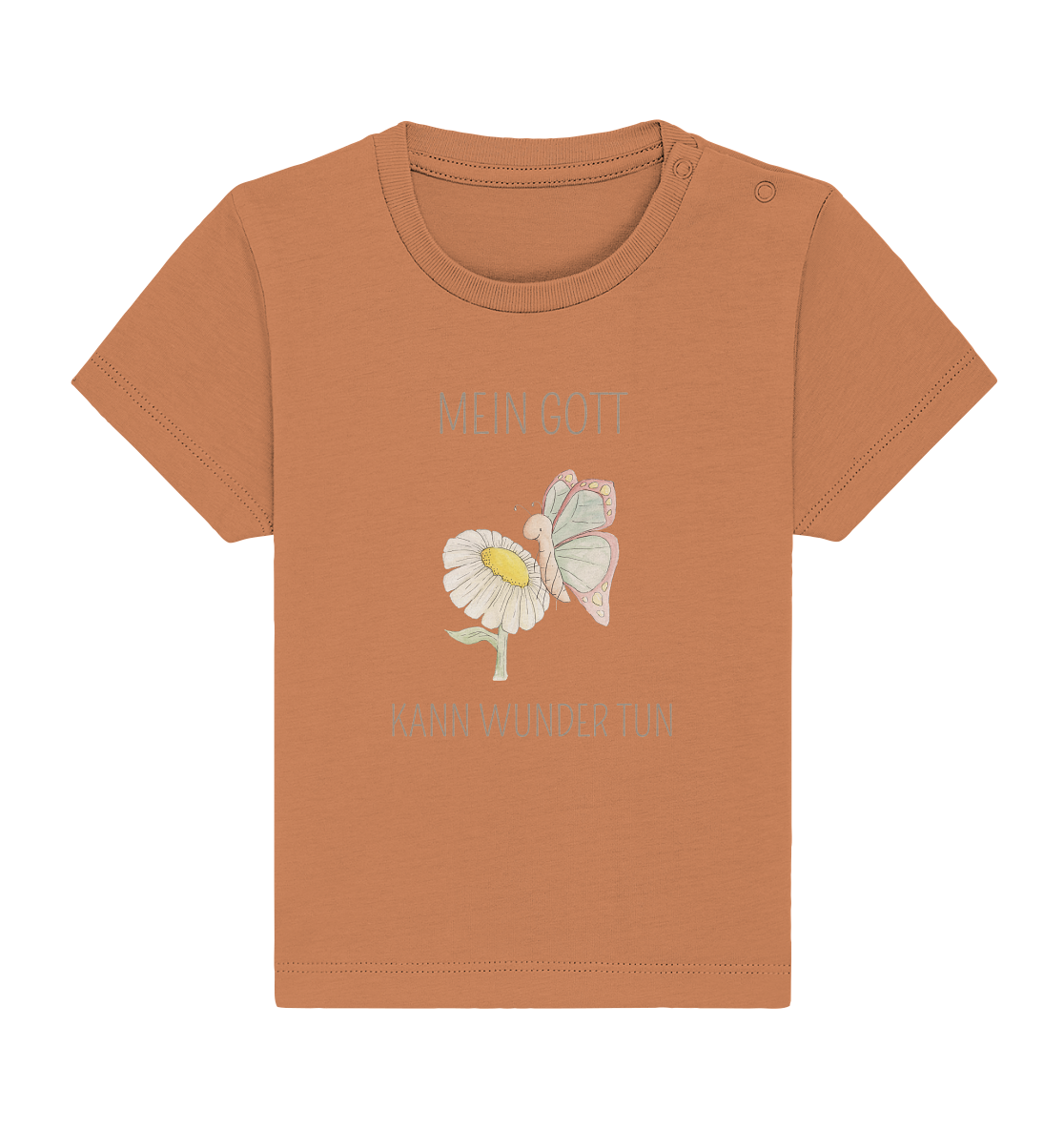 Mein Gott kann Wunder tun - Baby Organic Shirt - wertvoll und geliebt 